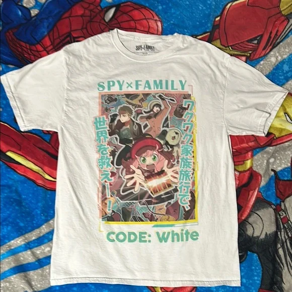 Spy x Family CODE: White Graphic Tee Shirt - Picture 1 of 4